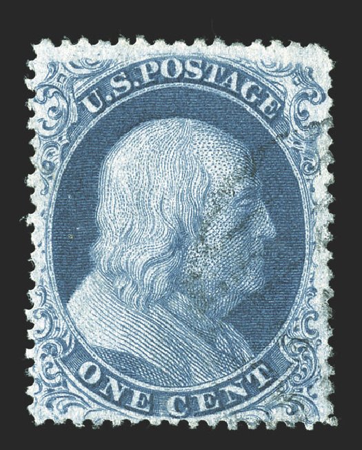 Price of US Stamp Scott Catalogue #21 - 1c 1857 Franklin. Spink Shreves Galleries, Jul 2012, Sale 140, Lot 79