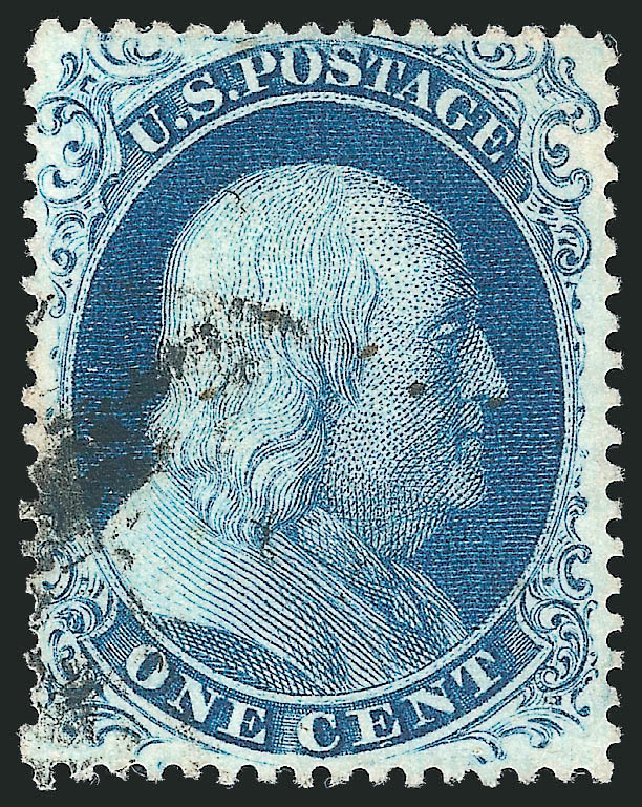Costs of US Stamp Scott #21 - 1857 1c Franklin. Robert Siegel Auction Galleries, Nov 2013, Sale 1061, Lot 3410