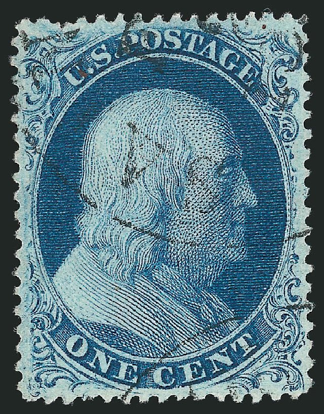 Costs of US Stamps Scott Cat. #21 - 1857 1c Franklin. Robert Siegel Auction Galleries, Mar 2011, Sale 1006, Lot 1161