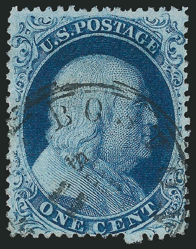 Prices of US Stamp Scott Catalogue 21 - 1c 1857 Franklin. Robert Siegel Auction Galleries, Nov 2013, Sale 1061, Lot 3411
