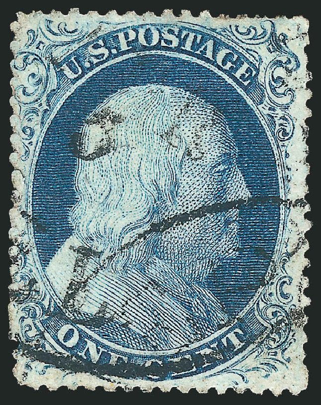 US Stamps Price Scott 21: 1c 1857 Franklin. Robert Siegel Auction Galleries, Mar 2011, Sale 1006, Lot 1164