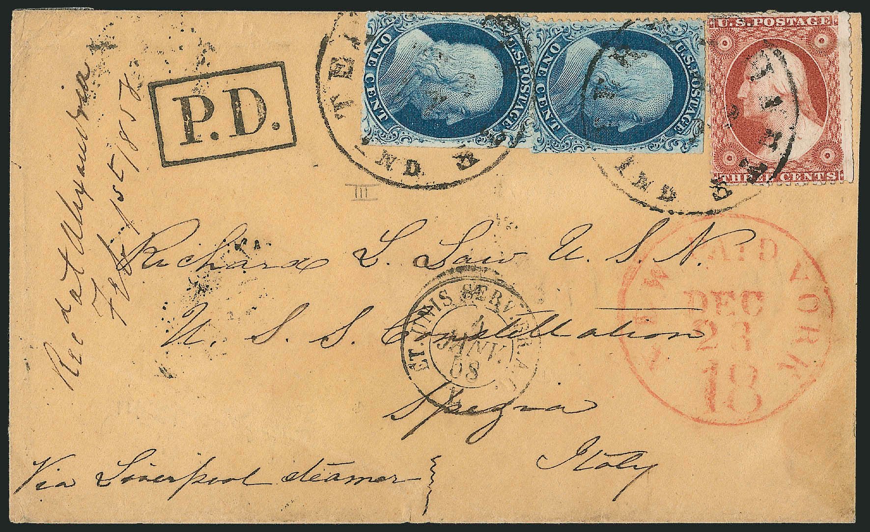 Values of US Stamp Scott # 21 - 1c 1857 Franklin. Robert Siegel Auction Galleries, Mar 2011, Sale 1006, Lot 1184