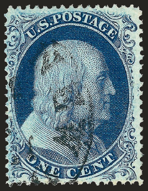 Costs of US Stamp Scott Catalogue 21: 1857 1c Franklin. Robert Siegel Auction Galleries, Oct 2008, Sale 963, Lot 304