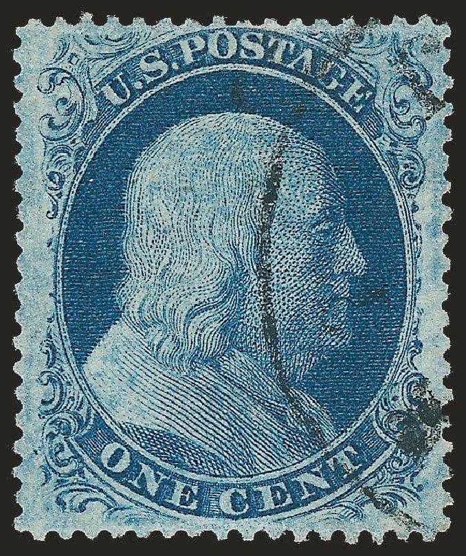 US Stamp Value Scott #21: 1c 1857 Franklin. Robert Siegel Auction Galleries, Dec 2009, Sale 982, Lot 5102