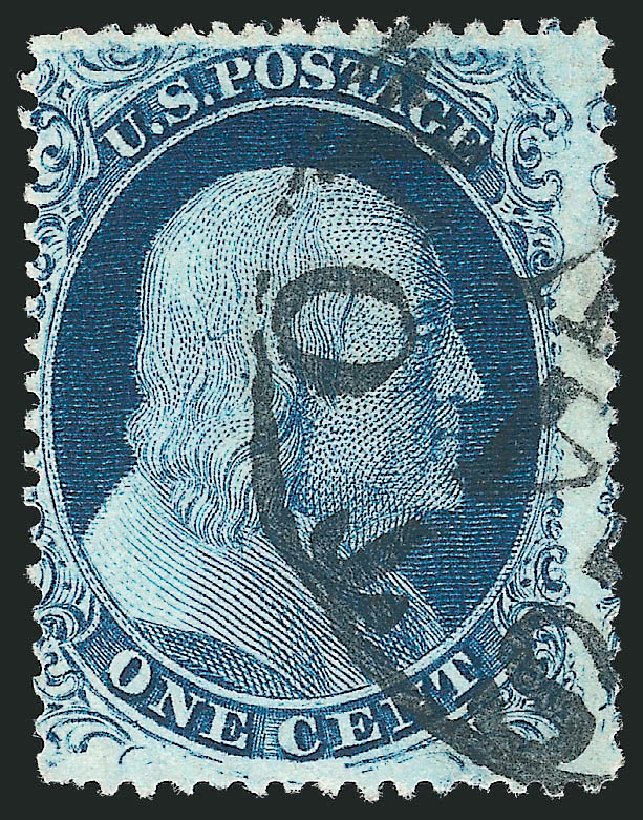 Values of US Stamps Scott Catalog 21 - 1857 1c Franklin. Robert Siegel Auction Galleries, Mar 2011, Sale 1006, Lot 1073