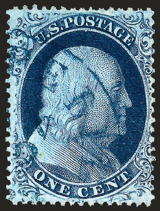 Cost of US Stamps Scott Cat. 21 - 1857 1c Franklin. Robert Siegel Auction Galleries, Oct 2008, Sale 963, Lot 303