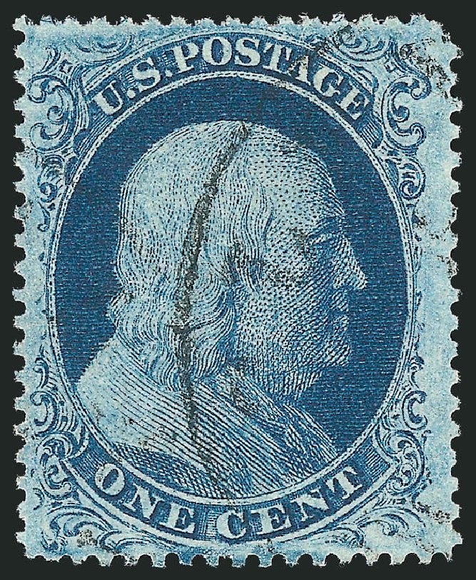 US Stamps Value Scott # 21: 1857 1c Franklin. Robert Siegel Auction Galleries, Mar 2011, Sale 1006, Lot 1516