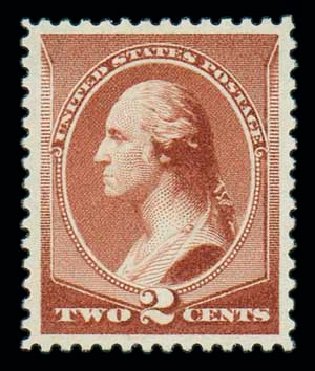 Values of US Stamp Scott Cat. # 210: 2c 1883 Washington. Matthew Bennett International, Oct 2007, Sale 320, Lot 488