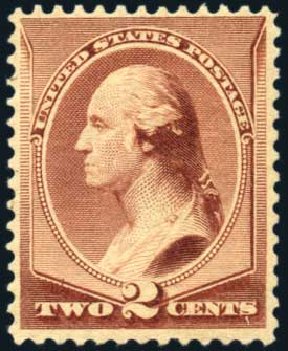 Value of US Stamp Scott Cat. #210: 2c 1883 Washington. Harmer-Schau Auction Galleries, Oct 2010, Sale 87, Lot 180