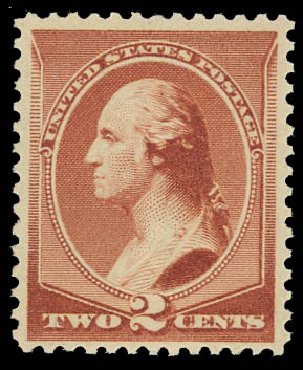 Price of US Stamps Scott Catalogue 210 - 1883 2c Washington. Daniel Kelleher Auctions, Apr 2012, Sale 629, Lot 221