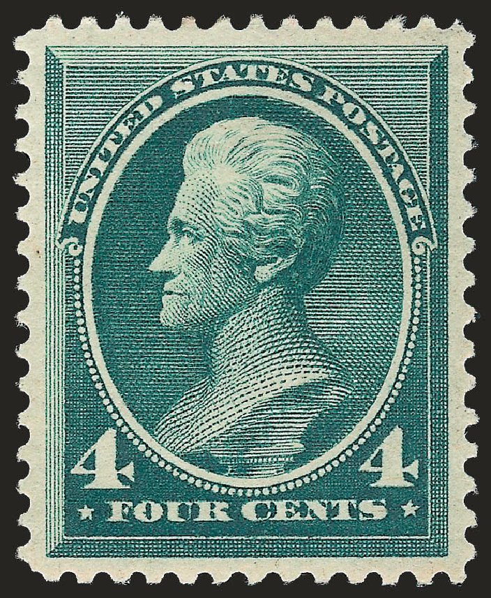 US Stamps Value Scott Catalog #211: 4c 1883 Jackson. Robert Siegel Auction Galleries, Dec 2008, Sale 967, Lot 4317