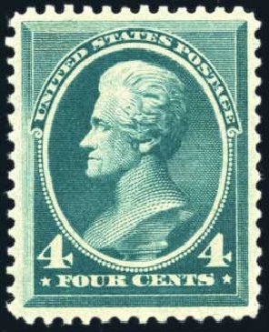 Costs of US Stamps Scott Catalogue 211: 1883 4c Jackson. Harmer-Schau Auction Galleries, Feb 2010, Sale 84, Lot 1418