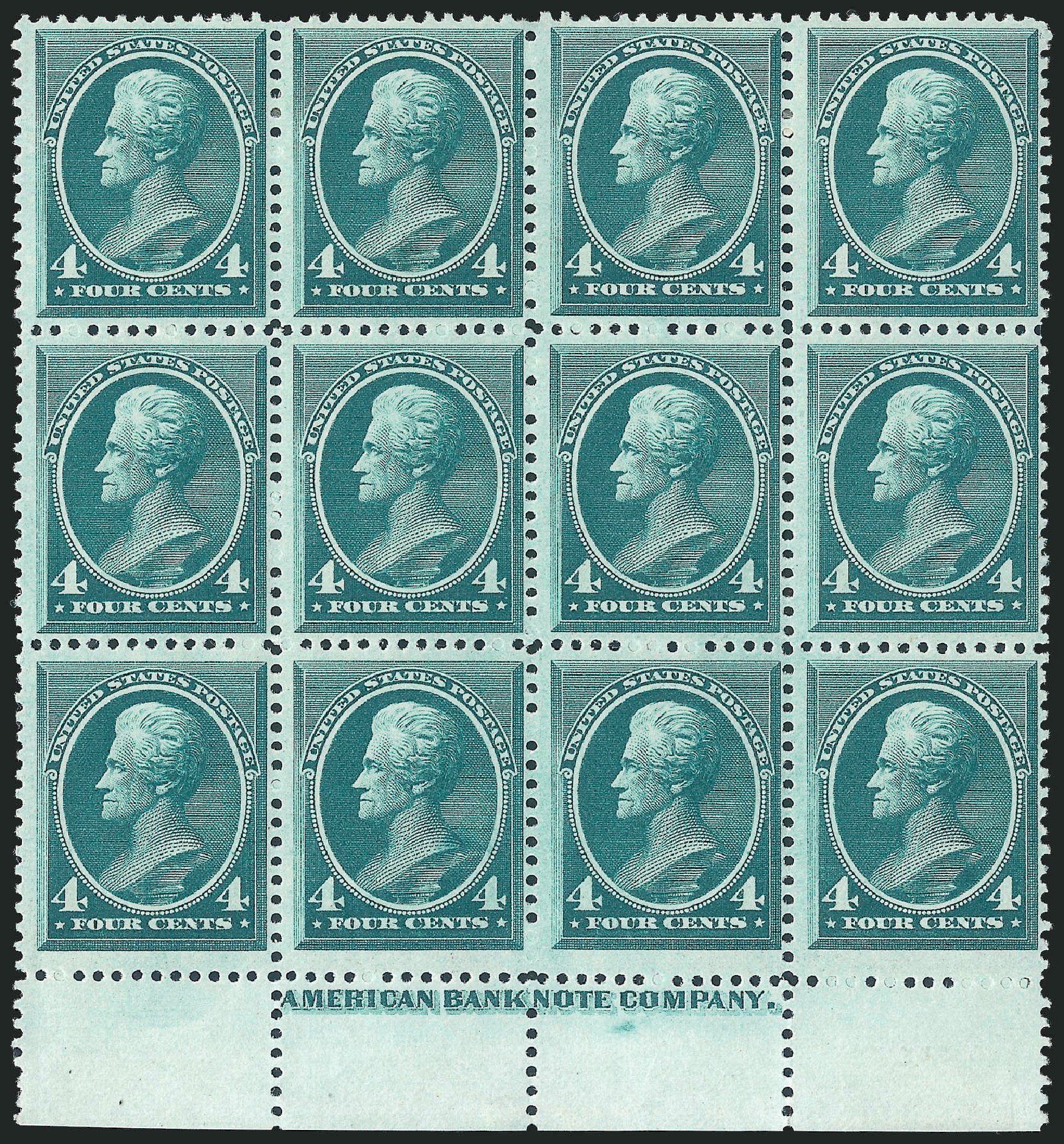 Prices of US Stamps Scott 211: 1883 4c Jackson. Robert Siegel Auction Galleries, Mar 2012, Sale 1021, Lot 429