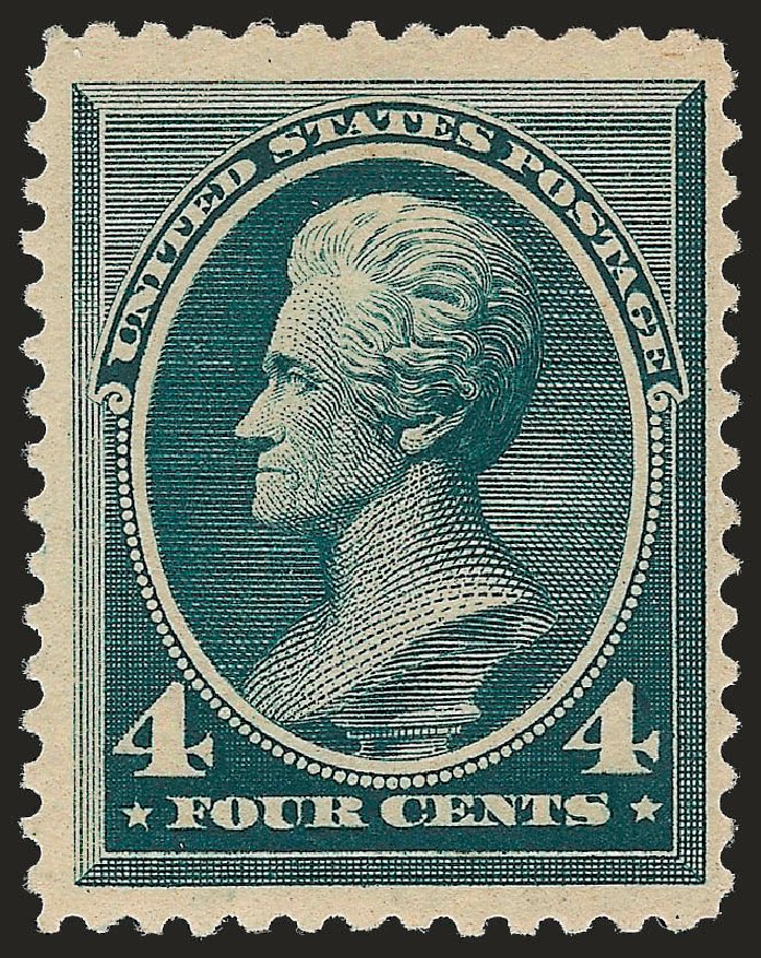 Value of US Stamp Scott Cat. # 211 - 1883 4c Jackson. Robert Siegel Auction Galleries, Apr 2010, Sale 984, Lot 509