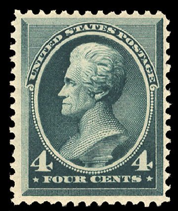 Value of US Stamp Scott Cat. # 211: 1883 4c Jackson. Cherrystone Auctions, Jul 2010, Sale 201007, Lot 30