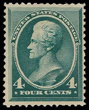 Values of US Stamp Scott Cat. #211 - 4c 1883 Jackson. H.R. Harmer, Jun 2013, Sale 3003, Lot 1130
