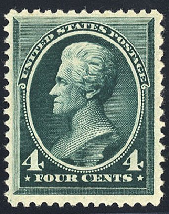 US Stamp Prices Scott Cat. 211 - 4c 1883 Jackson. Cherrystone Auctions, Nov 2008, Sale 200811, Lot 1081