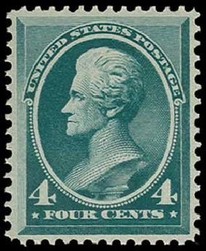 US Stamps Value Scott 211 - 1883 4c Jackson. H.R. Harmer, Jun 2013, Sale 3003, Lot 1131