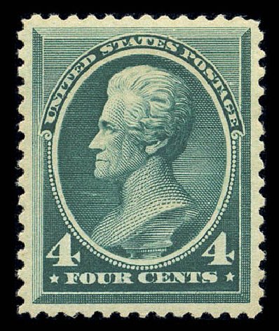 US Stamp Value Scott # 211: 1883 4c Jackson. Matthew Bennett International, Sep 2010, Sale 331, Lot 554