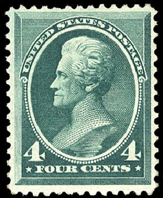 Costs of US Stamp Scott Catalogue 211 - 1883 4c Jackson. Cherrystone Auctions, Jan 2009, Sale 200901, Lot 154