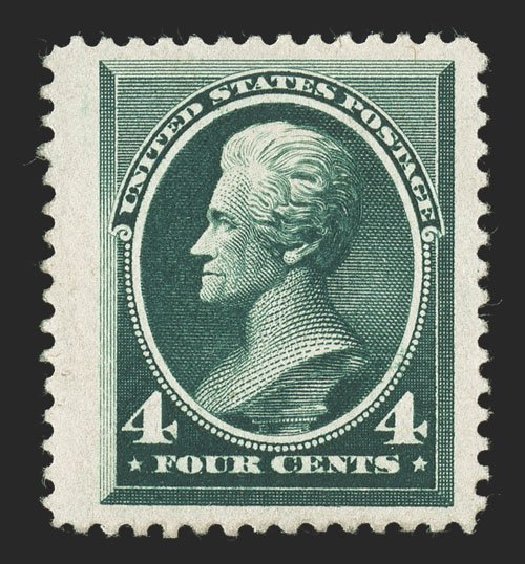 Costs of US Stamps Scott 211: 1883 4c Jackson. Spink Shreves Galleries, Nov 2012, Sale 141, Lot 94