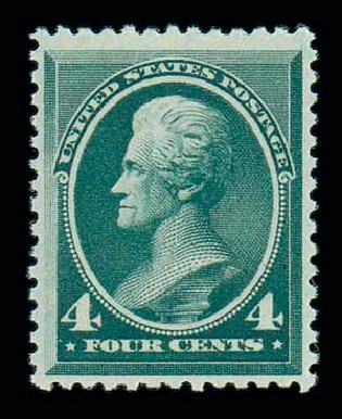 Value of US Stamp Scott 211: 1883 4c Jackson. Matthew Bennett International, Dec 2007, Sale 325, Lot 1675