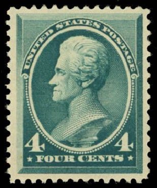 Cost of US Stamp Scott Cat. 211: 1883 4c Jackson. Daniel Kelleher Auctions, May 2014, Sale 653, Lot 2143