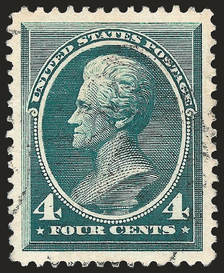 US Stamps Value Scott Catalog 211: 1883 4c Jackson. Robert Siegel Auction Galleries, Jun 2010, Sale 992, Lot 2263