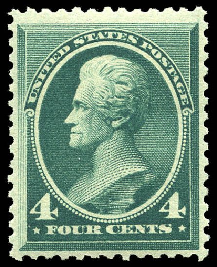 US Stamps Values Scott Cat. # 211 - 4c 1883 Jackson. Matthew Bennett International, May 2014, Sale 350, Lot 316