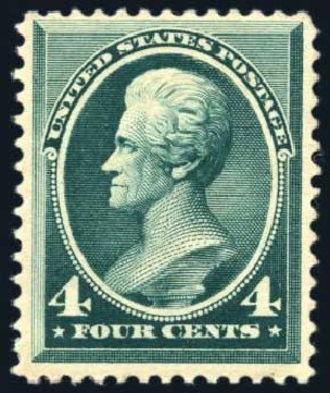 Value of US Stamps Scott Cat. 211: 4c 1883 Jackson. Harmer-Schau Auction Galleries, Jul 2010, Sale 86, Lot 416