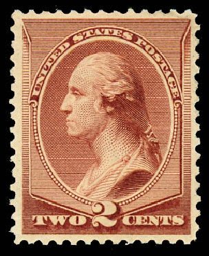 US Stamps Price Scott Catalogue # 211B: 2c 1883 Washington Special Printing. Daniel Kelleher Auctions, Dec 2012, Sale 633, Lot 437