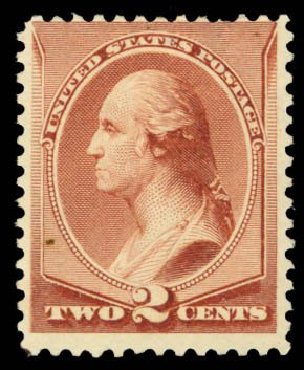 US Stamps Values Scott Catalog # 211B: 2c 1883 Washington Special Printing. Daniel Kelleher Auctions, Mar 2014, Sale 650, Lot 2587