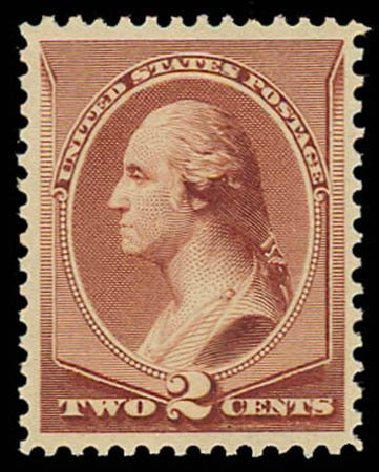 Values of US Stamps Scott Cat. 211B: 2c 1883 Washington Special Printing. Daniel Kelleher Auctions, Oct 2011, Sale 626, Lot 189