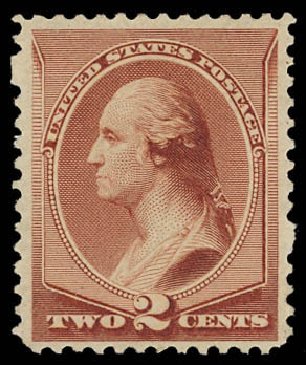 US Stamps Value Scott 211B - 1883 2c Washington Special Printing. Daniel Kelleher Auctions, Jun 2012, Sale 630, Lot 1439