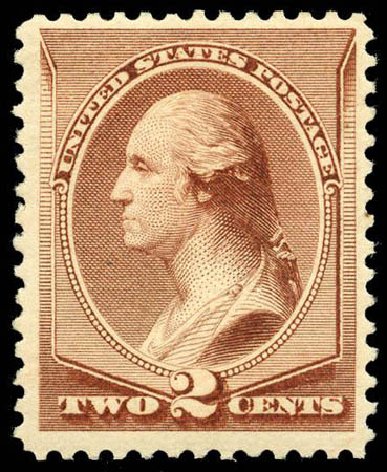 Cost of US Stamps Scott Cat. #211B - 1883 2c Washington Special Printing. Matthew Bennett International, Apr 2008, Sale 326, Lot 184