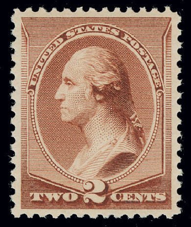 Price of US Stamp Scott Cat. 211B: 2c 1883 Washington Special Printing. Matthew Bennett International, Jun 2008, Sale 328, Lot 704