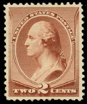 US Stamps Value Scott Catalog 211B - 1883 2c Washington Special Printing. Daniel Kelleher Auctions, Sep 2013, Sale 639, Lot 3294
