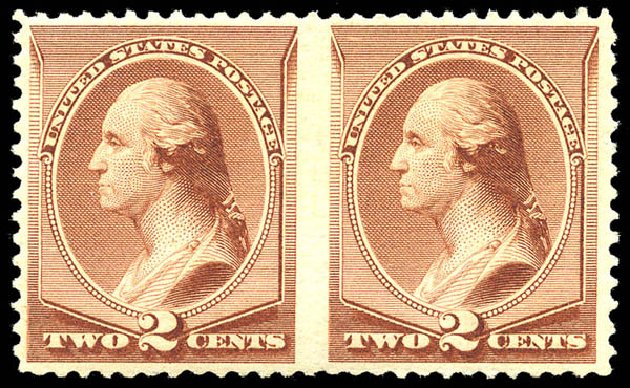 US Stamps Values Scott # 211B - 1883 2c Washington Special Printing. Matthew Bennett International, Sep 2012, Sale 345, Lot 242