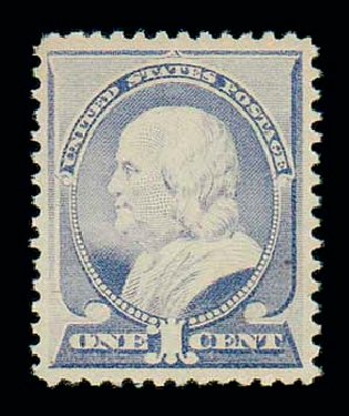 US Stamp Price Scott Cat. #212 - 1c 1883 Franklin. Matthew Bennett International, Dec 2007, Sale 325, Lot 1677