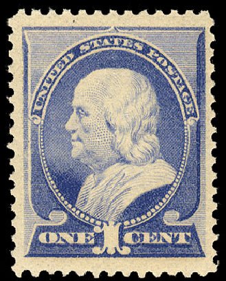 Values of US Stamp Scott Cat. #212 - 1883 1c Franklin. Cherrystone Auctions, Nov 2009, Sale 200911, Lot 3080