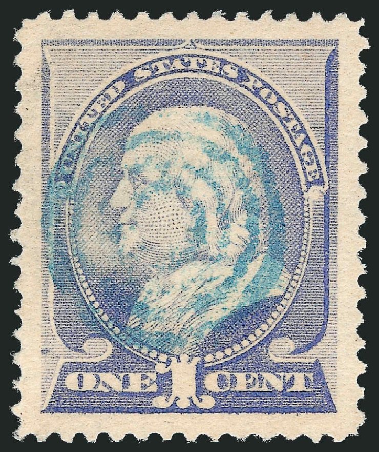 US Stamps Price Scott Catalog 212 - 1883 1c Franklin. Robert Siegel Auction Galleries, Oct 2012, Sale 1032, Lot 3314