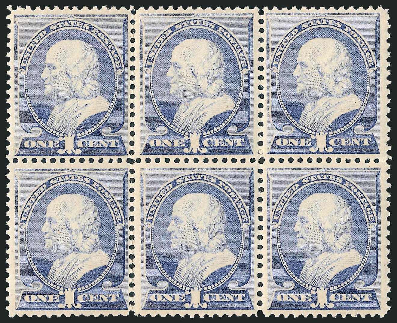 US Stamp Values Scott Cat. # 212 - 1883 1c Franklin. Robert Siegel Auction Galleries, Dec 2012, Sale 1037, Lot 1764