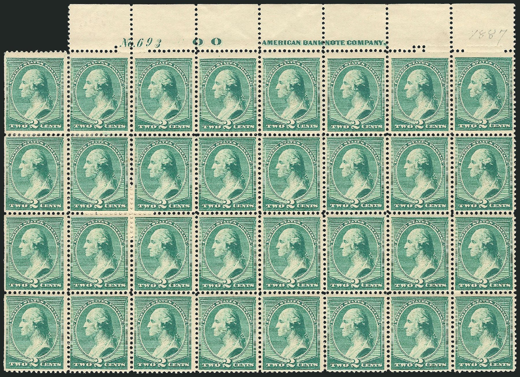 US Stamps Value Scott Catalog # 213: 2c 1883 Washington. Robert Siegel Auction Galleries, Mar 2014, Sale 1067, Lot 1190