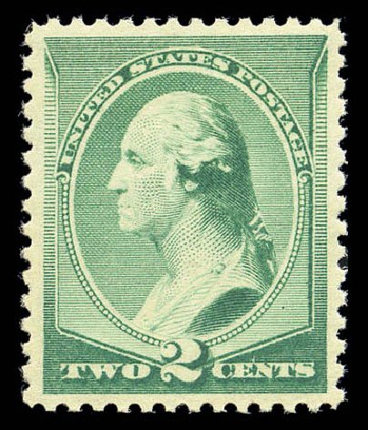 US Stamps Values Scott #213: 2c 1883 Washington. Matthew Bennett International, Sep 2010, Sale 331, Lot 556