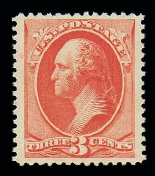 Price of US Stamps Scott # 214: 3c 1883 Washington. Matthew Bennett International, Dec 2007, Sale 324, Lot 1128