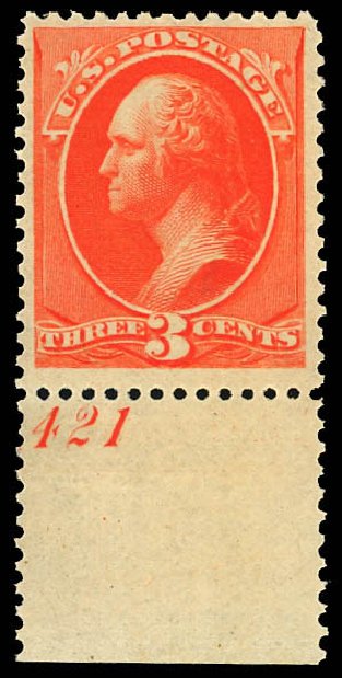 US Stamp Prices Scott Catalog # 214 - 3c 1883 Washington. Daniel Kelleher Auctions, Dec 2012, Sale 633, Lot 438