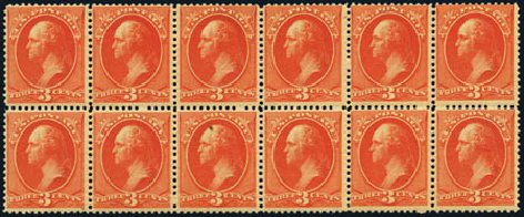 Costs of US Stamps Scott Catalog #214 - 3c 1883 Washington. Harmer-Schau Auction Galleries, Aug 2012, Sale 94, Lot 1279
