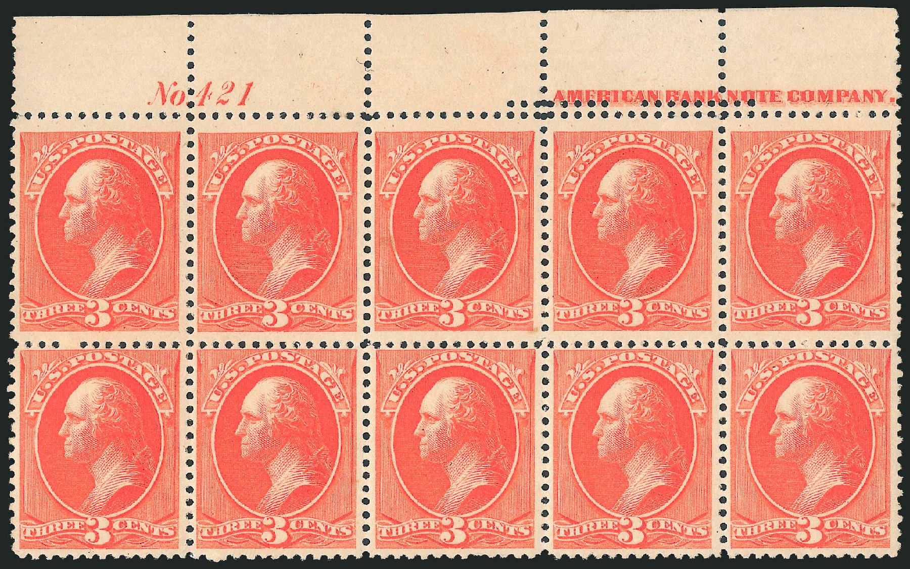 Prices of US Stamps Scott #214 - 3c 1883 Washington. Robert Siegel Auction Galleries, Mar 2011, Sale 1007, Lot 2379