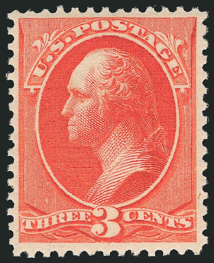 US Stamp Price Scott # 214: 1883 3c Washington. Robert Siegel Auction Galleries, Jul 2013, Sale 1050, Lot 321