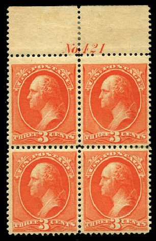 Cost of US Stamps Scott 214: 3c 1883 Washington. Matthew Bennett International, Mar 2012, Sale 344, Lot 4394